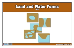 Land and Water Forms Nomenclature Cards 3-6 (Printed)