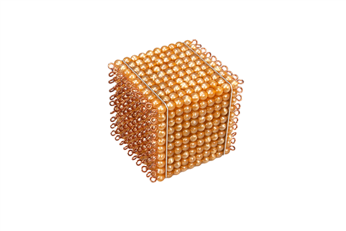 Golden Bead 1000 Cube Thousand Cube