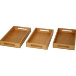 Three Wooden Trays