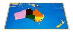 Plastic Puzzle Map of Oceania (Premium Quality)