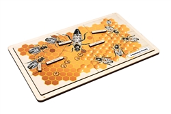 A Honeybee Society Puzzle with Nomenclature Cards (3-6) (Printed)