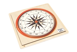 Directions on a Compass Puzzle with Nomenclature Cards (3-6)