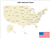 USA Major National Parks Study Cloth Mute Chart