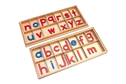 Large Movable Alphabet: Lowercase - Red and Blue