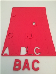 Uppercase Foam Letters with Magnetic Backingrs