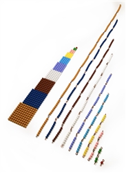 Montessori Materials: Short Bead Chains with Squares