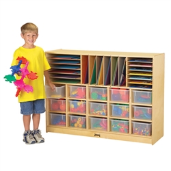 Montessori Materials- Sectional Cubbie-Tray Mobile Unit - without Trays