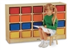 Montessori Materials - 20 Cubbie-Tray Mobile Storage - with Clear Trays