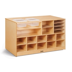 Montessori Materials- Mobile Twin Storage Island - without Trays
