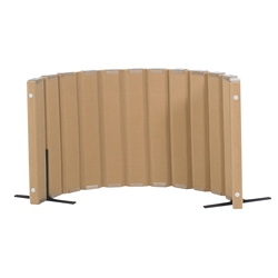Quiet Divider® with Sound Sponge® 30" x 6' Wall – Natural Tan