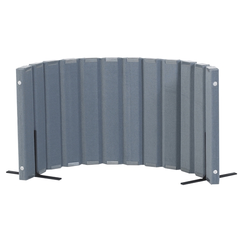 Quiet Divider® with Sound Sponge® 30" x 6' Wall – Slate Blue