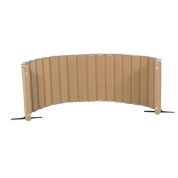 Quiet Divider® with Sound Sponge® 30" x 10' Wall – Natural Tan