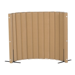 Quiet Divider® with Sound Sponge® 48" x 6' Wall – Natural Tan