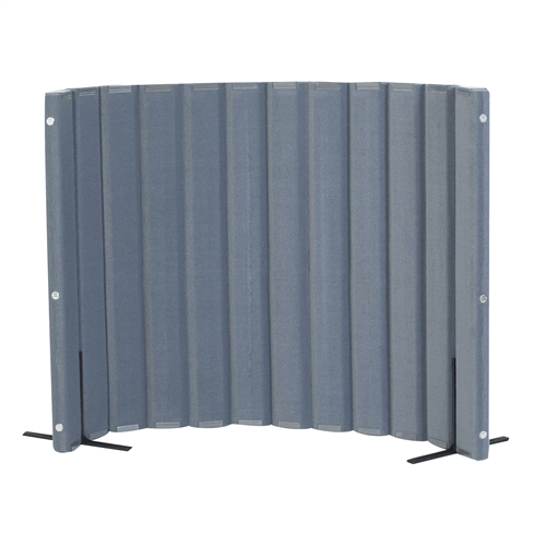 Quiet Divider® with Sound Sponge® 48" x 6' Wall – Slate Blue