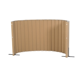 Quiet Divider® with Sound Sponge® 48" x 10' Wall – Natural Tan