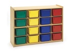 Value Line 16 Cubbie Storage - with 16 Assorted Trays