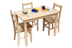 24" x 36" Solid Birch Classroom Table (Laminate Top)