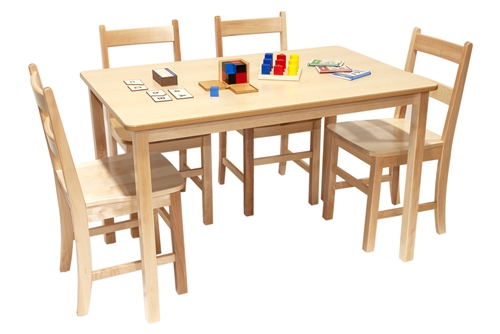 Montessori Materials: 30" x 48" Laminate Table Top - Rectangular