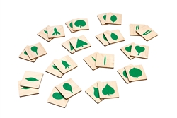 Wooden Memory Game: Types of Leaves