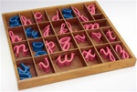 Montessori Materials Small Cursive Movable Alphabets