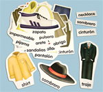 Spanish Clothes Cards