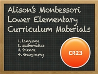 Alison's Montessori Lower Elementary Curriculum Materials (6-9)