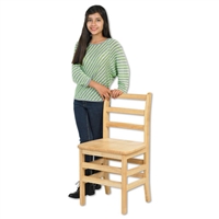 16” 3 Rung Ladderback Chair
