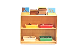 Small Rectangular Rubber Wood Shelf-With Back