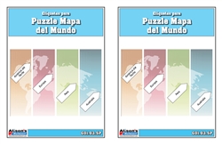 Labels for Puzzle Map of the World (Spanish)