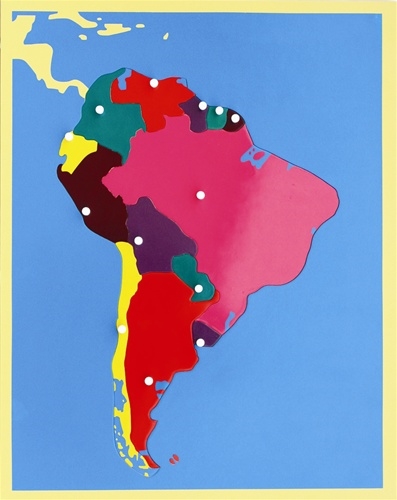 Montessori Materials Puzzle Map Of South America