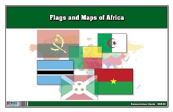 Flags of Africa with Map Cards (Printed)