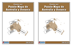 Etiquetas para Puzzle Mapa de Oceania (Spanish)