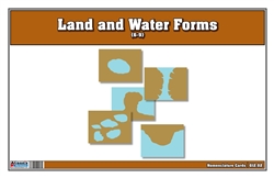 Land and Water Forms Nomenclature Cards 6-9 (Printed)