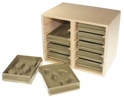 Cabinet for the Land and Water Form Trays