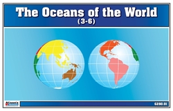 The Oceans of the World (Nomenclature Cards)