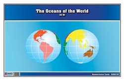The Oceans of the World (Nomenclature Cards) (6-9)
