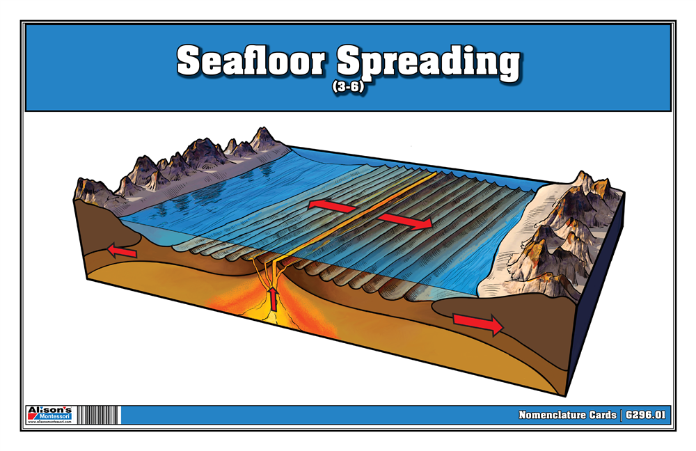  Sea-Floor Spreading (Nomenclature Cards) (3-6)
