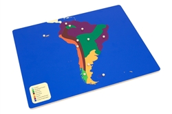 Biomes Puzzle Map of South America