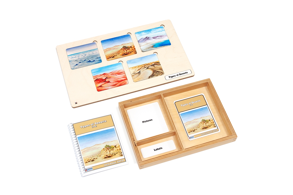 Types of Deserts Puzzle with  Nomenclature Cards (3-6)