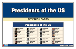 Presidents of the US Research Cards