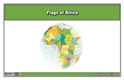 Flags of Africa Three Part Cards (Printed)