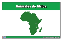 Animals of Africa Nomenclature Cards (Spanish)