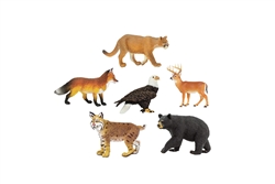 North American Animals to Cards Matching