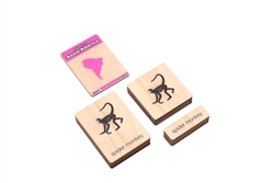Animals of South America Wooden Nomenclature Cards (3-6) (Printed)