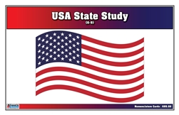 USA State Study Nomenclature Cards (6-9) (Printed)