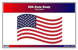 USA State Study Task Cards (Printed)