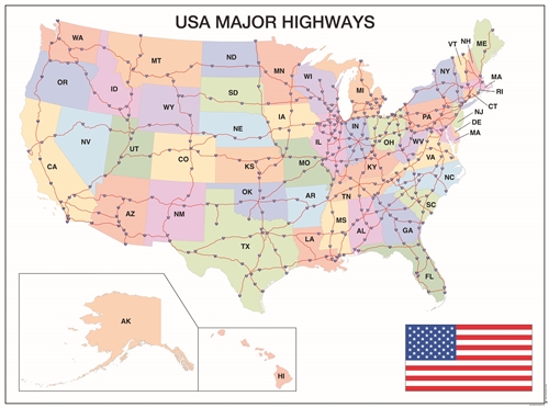 USA Major Highways Study Control Chart