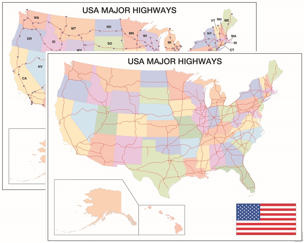 USA Major Highways Study - Complete Set