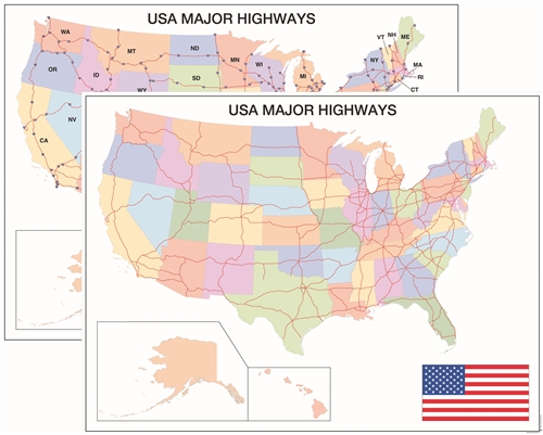 USA Major Highways Study - Complete Set