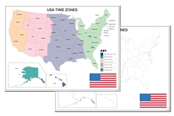 USA Time Zones Study - Complete Set